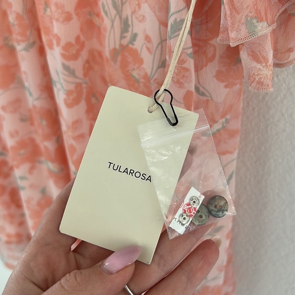 Tularosa Marlena Slip Dress In Blush Poppy Floral - Picture 7 of 7